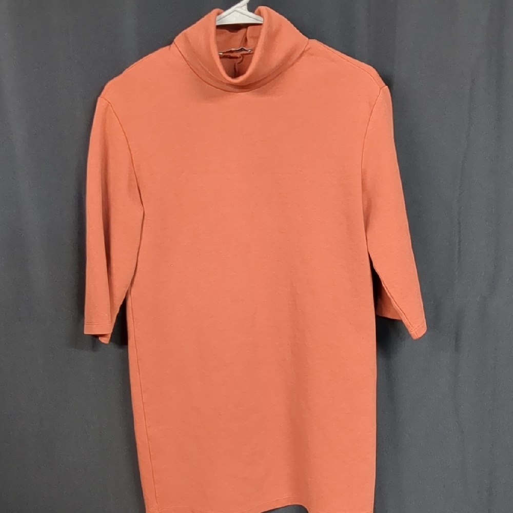 Orange Cotton Knit Dress